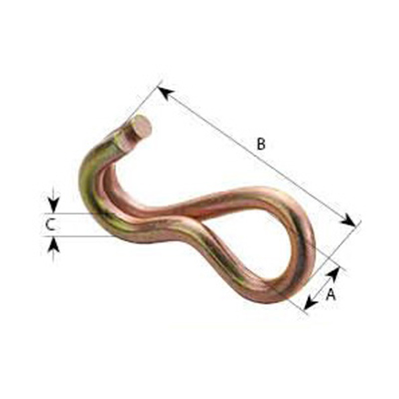 Gancho de trinquete doble S de 1