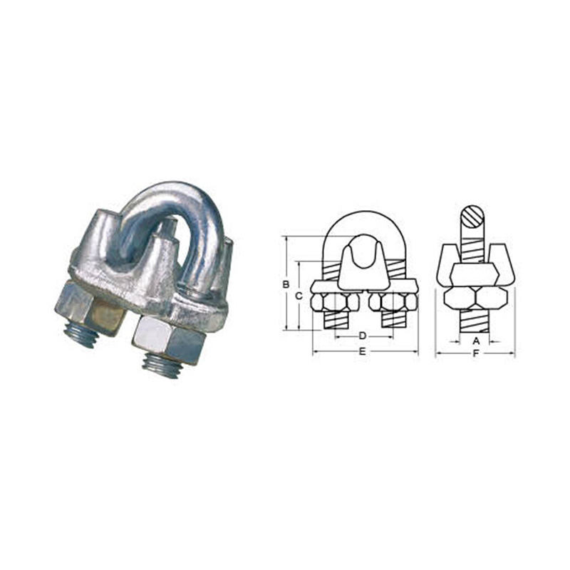 Clips para cable de alambre forjado tipo EE. UU.