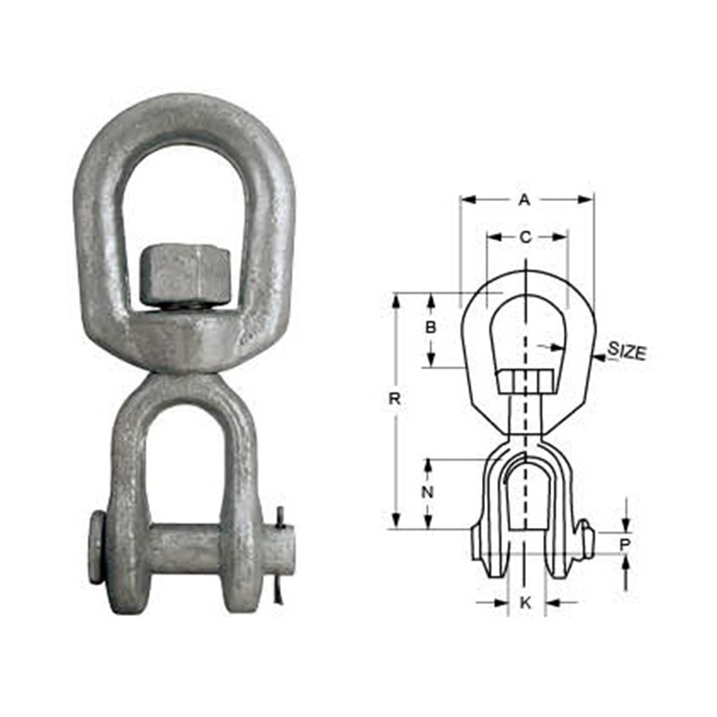 Giratorios de cadena forjados